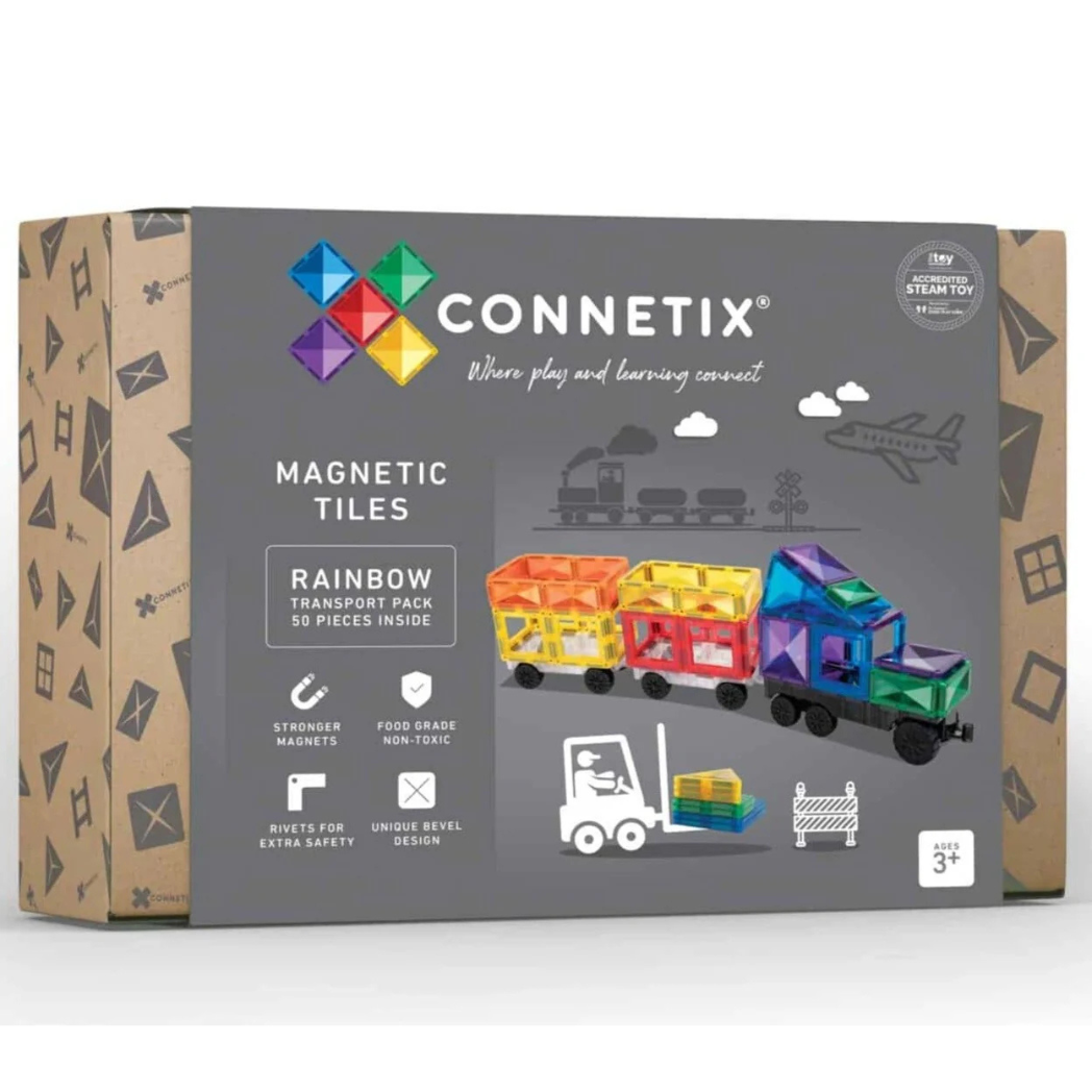 Connetix - Rainbow - 50 Piece Transport Pack