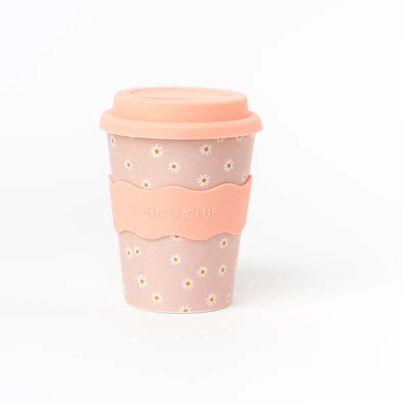 Chino Club Reusable Bamboo 350ml Cup - Daisy