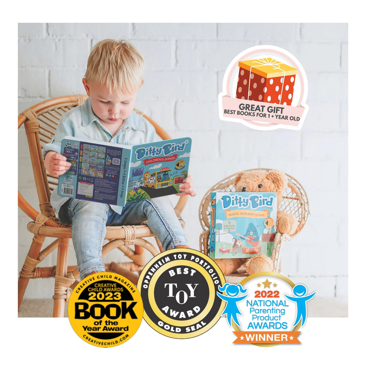 Ditty Bird Rechargeable Sound Book - Dinosaur Sounds