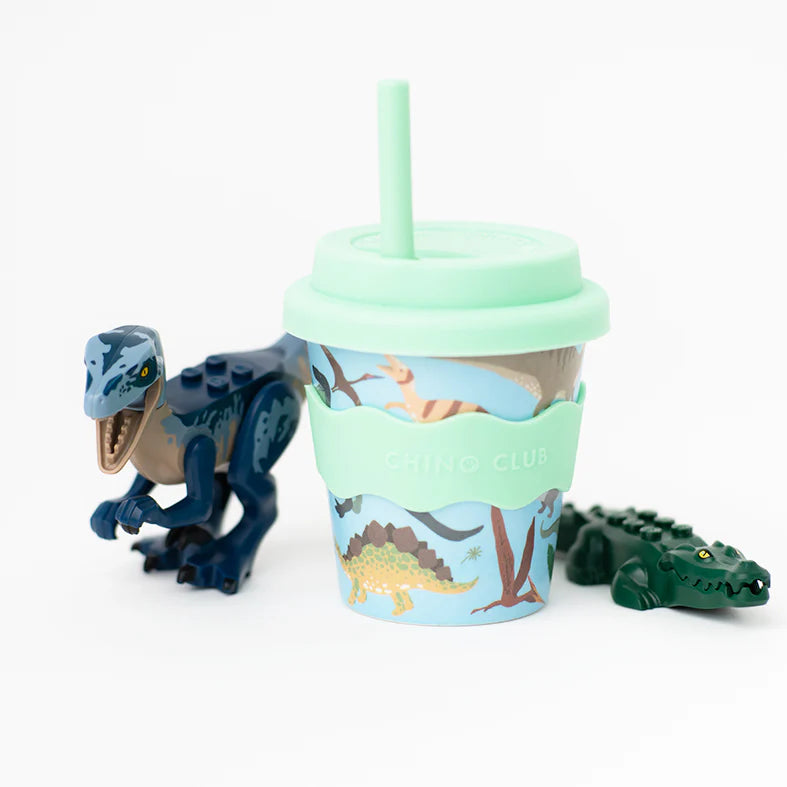 Chino Club Reusable Bamboo 120ml Cup - Dino