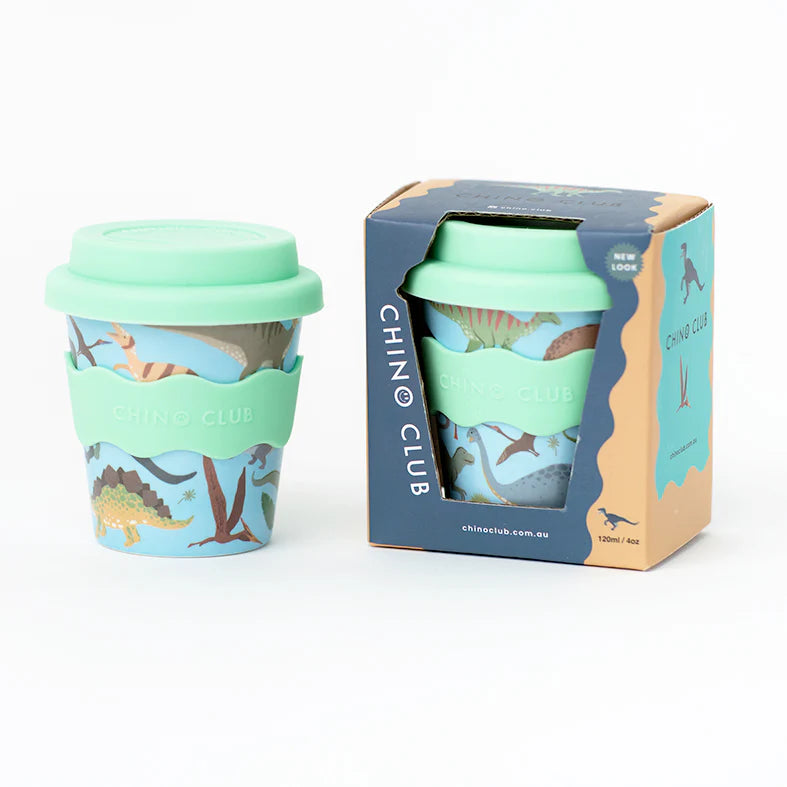 Chino Club Reusable Bamboo 120ml Cup - Dino