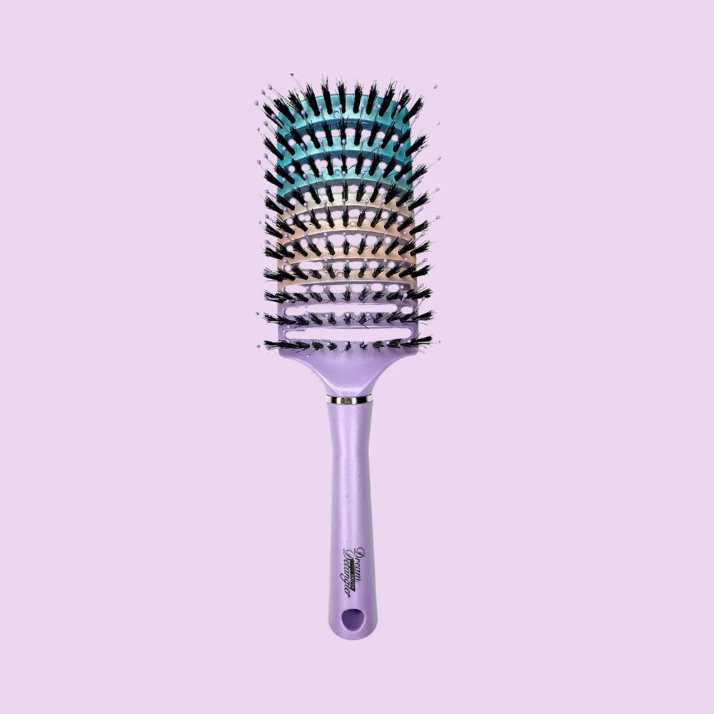 Tangled Hair Brush - Rainbow Cotton Candy