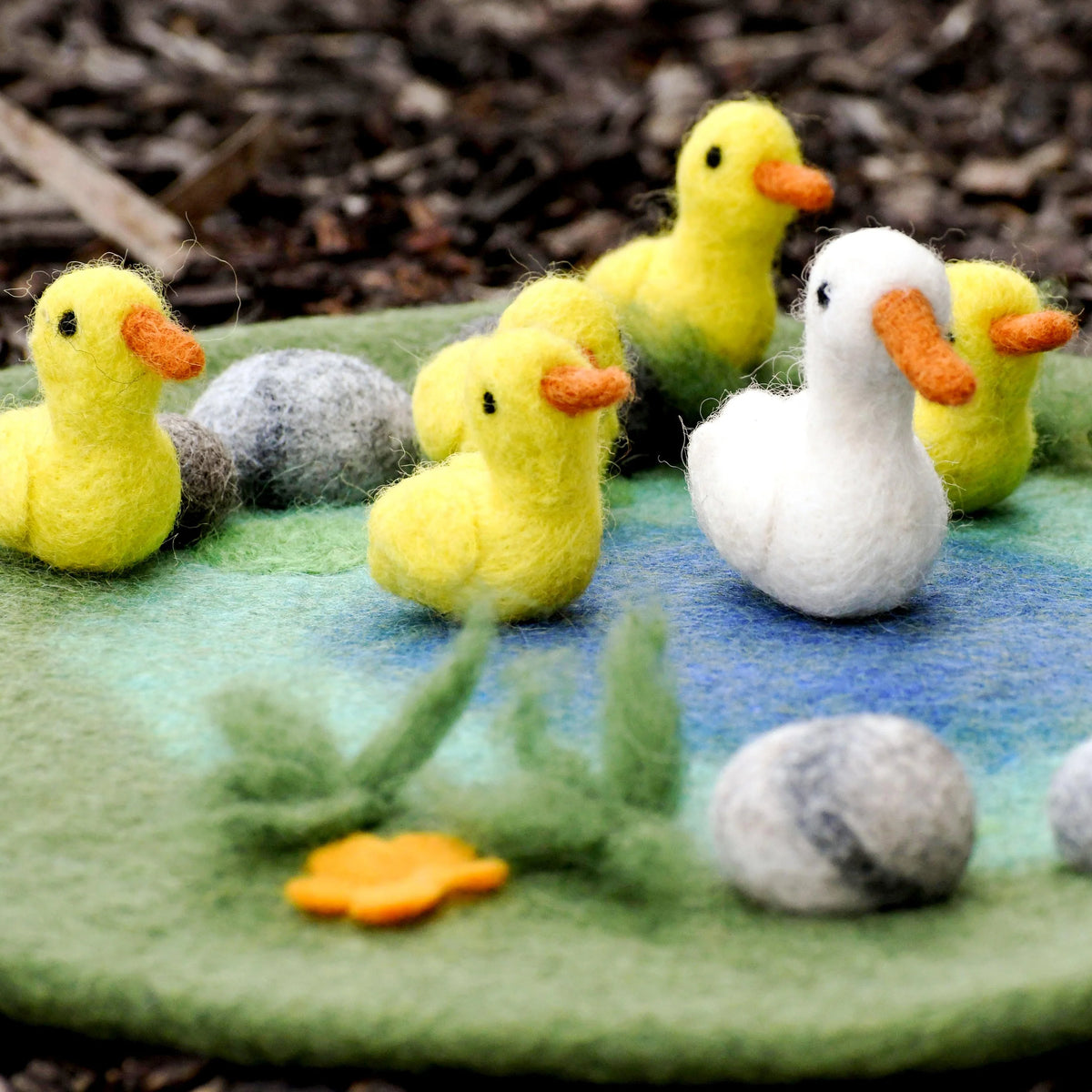 Tara Treasure Duck Pond with 6 Ducks Play Mat