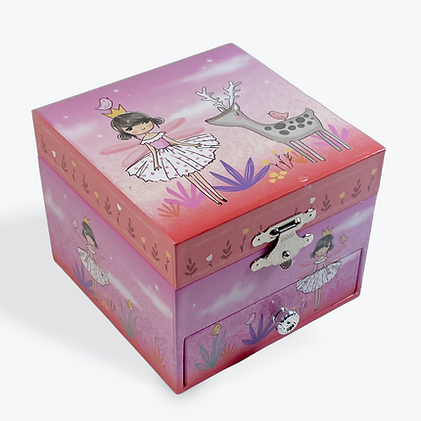 Fairy and Deer Musical Jewellery Box