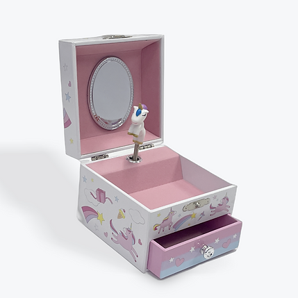 Unicorns and Rainbows Musical Jewellery Box