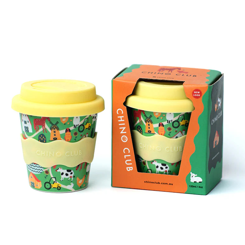 Chino Club Reusable Bamboo 120ml Cup - Farm