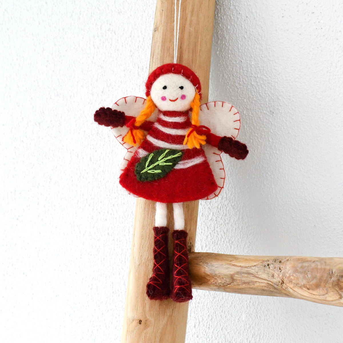 Tara Treasures Felt Fairy - Red Dress