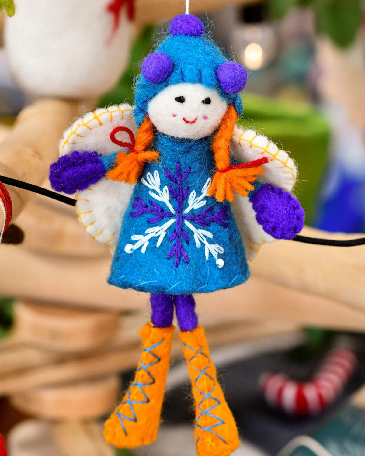 Tara Treasures Felt Fairy - Blue Dress