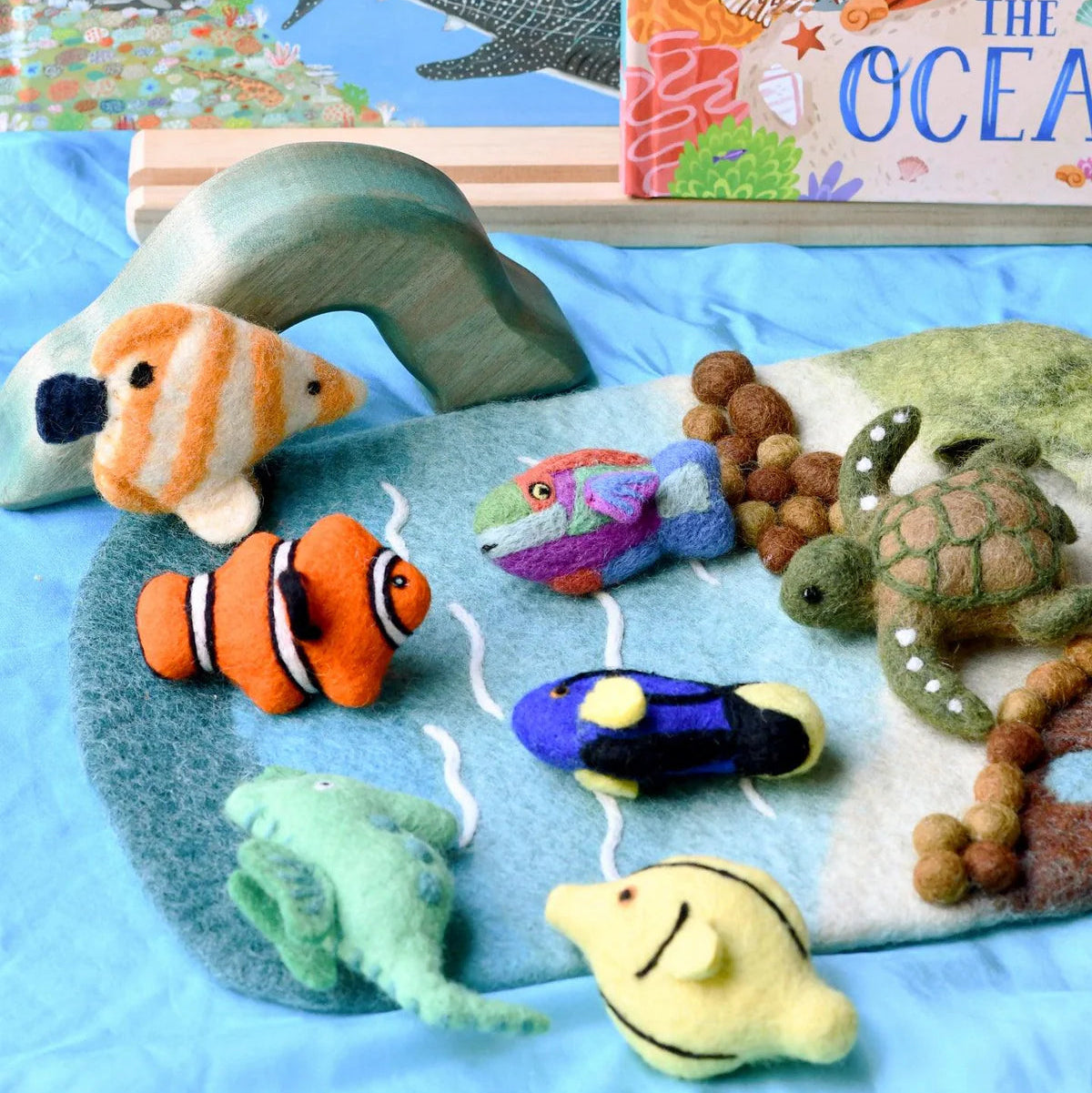 Tara Treasures Felt Coral Reef Fish Toys Set