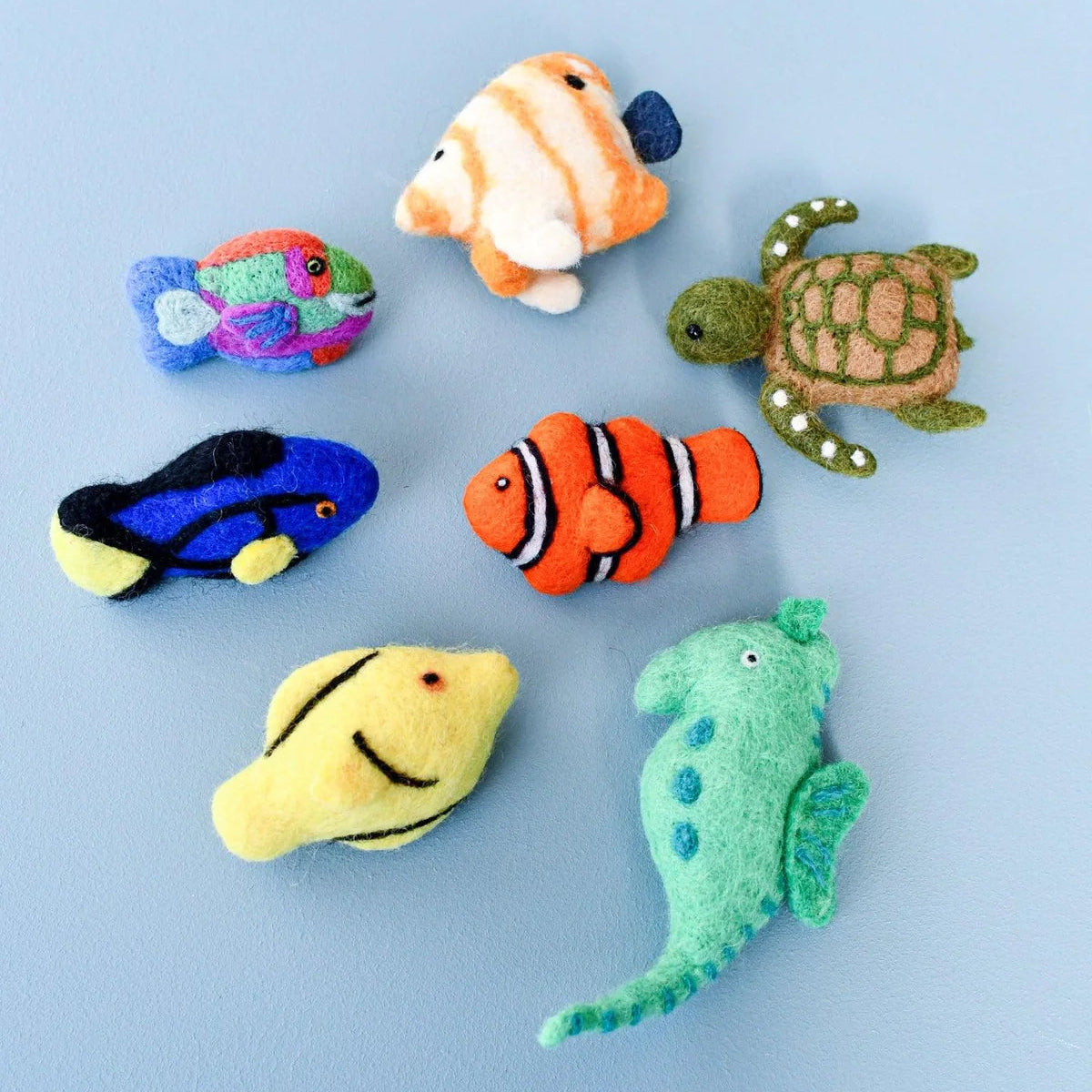 Tara Treasures Felt Coral Reef Fish Toys Set
