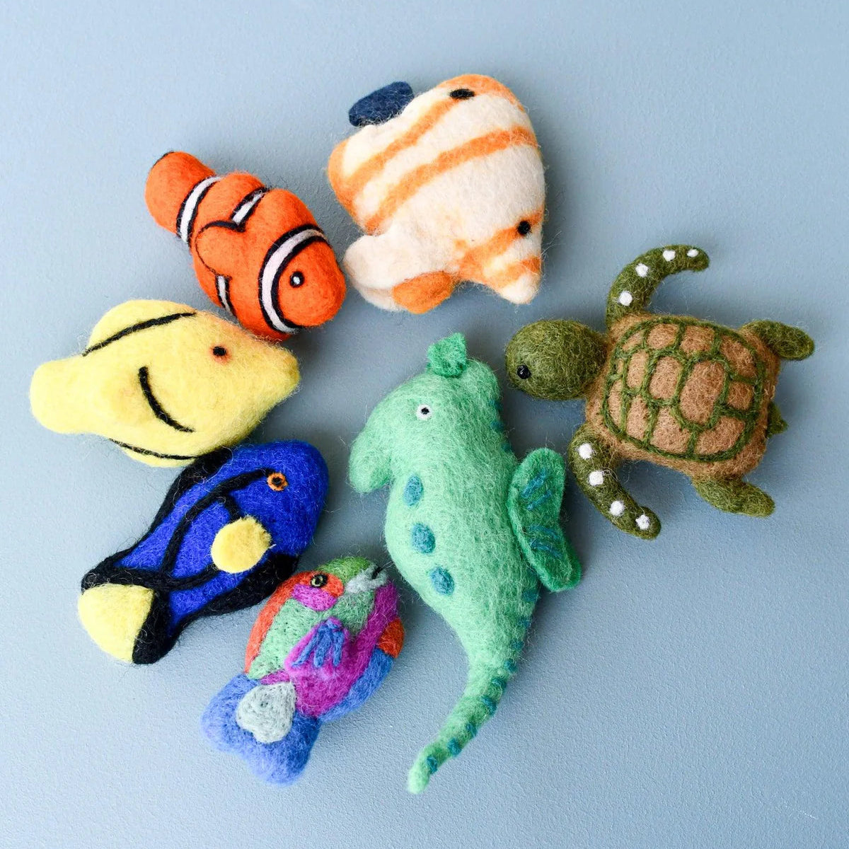 Tara Treasures Felt Coral Reef Fish Toys Set