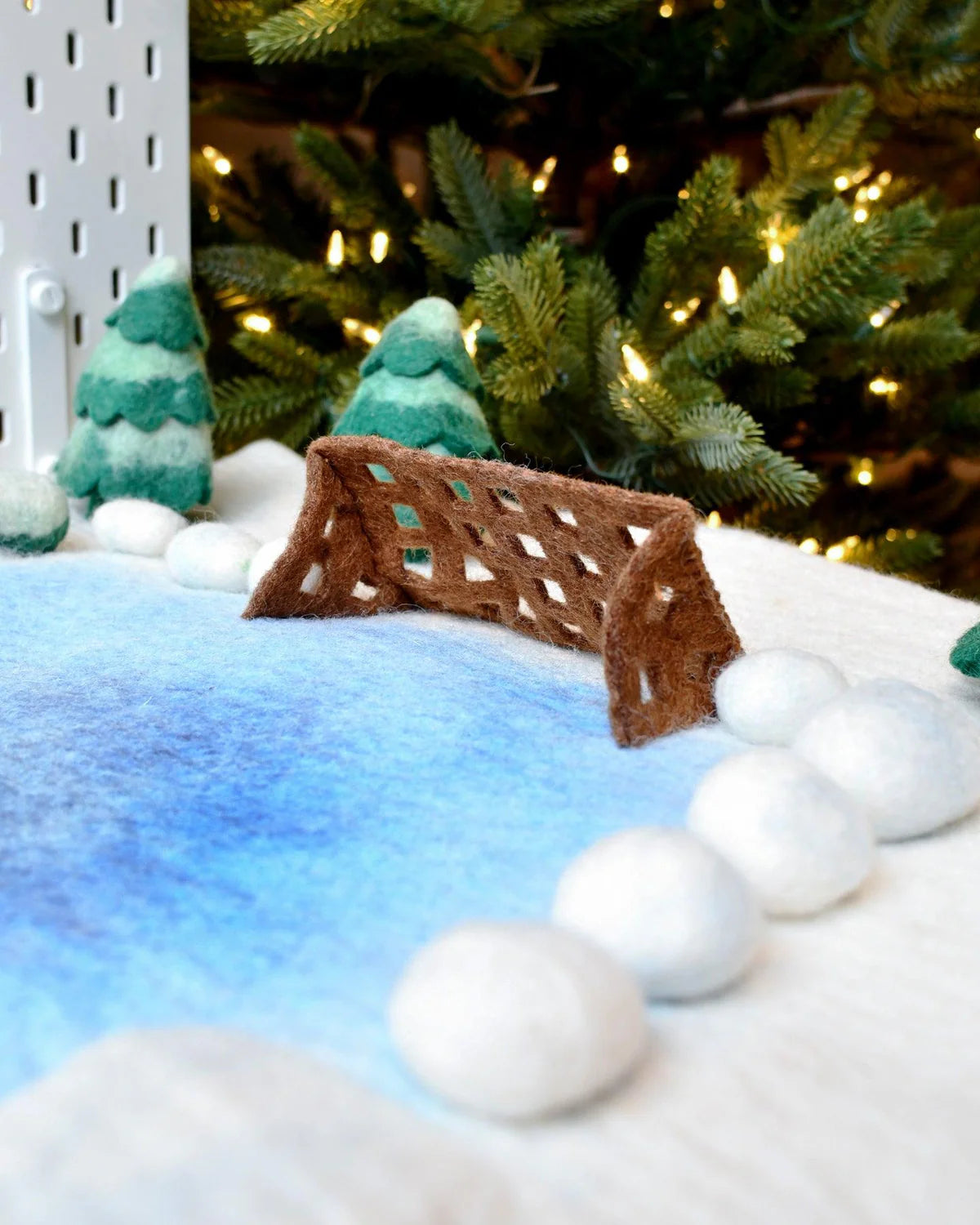 Tara Treasures Large Snow Ice Rink Play mat