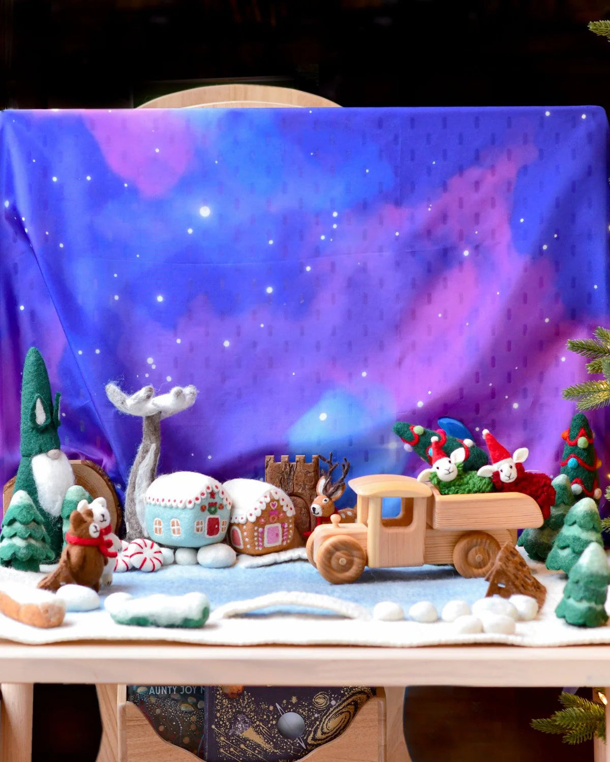 Tara Treasures Large Snow Ice Rink Play mat