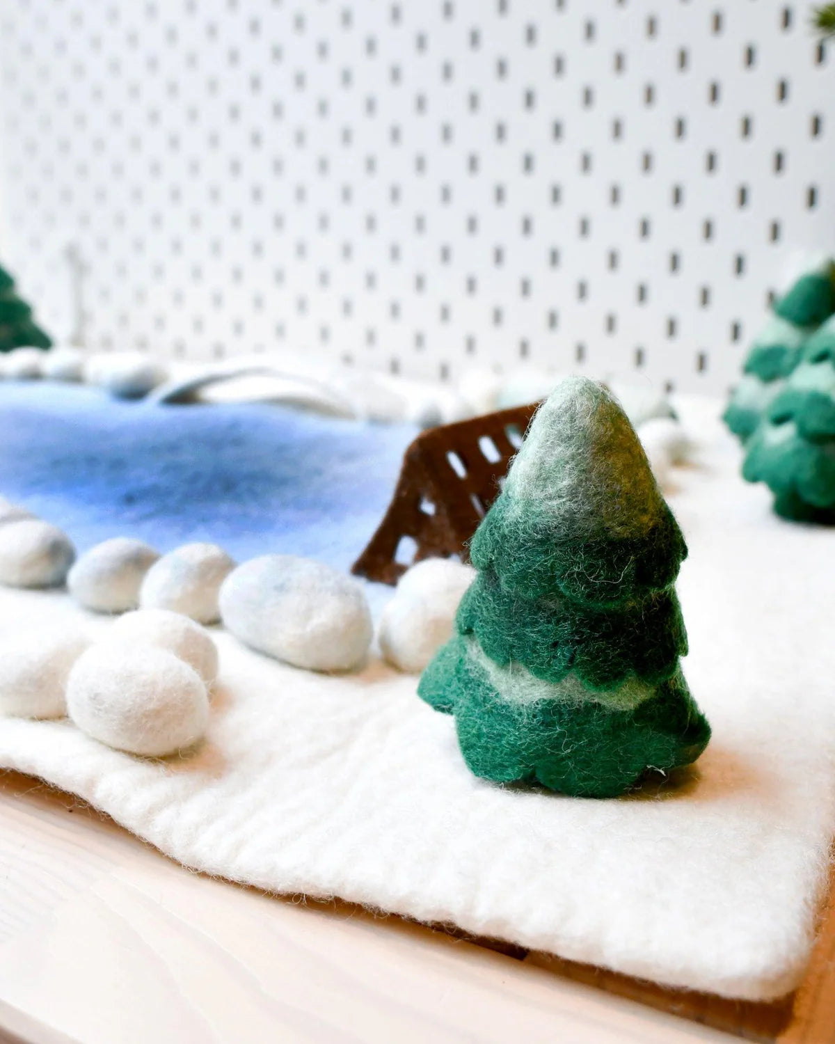 Tara Treasures Large Snow Ice Rink Play mat