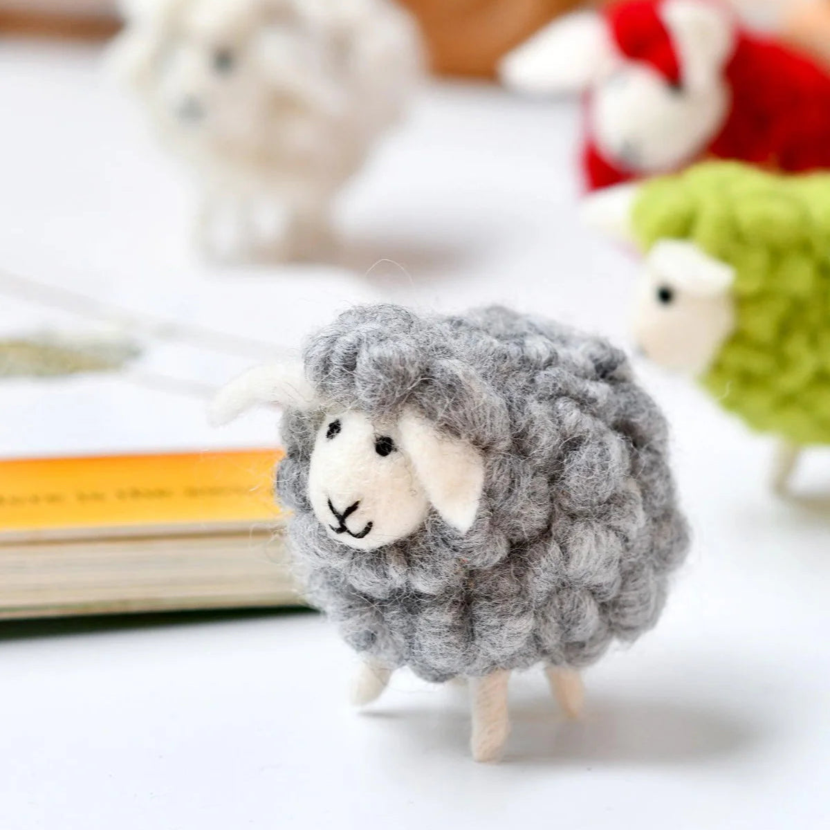 Tara Treasures Felt Grey Sheep Toy