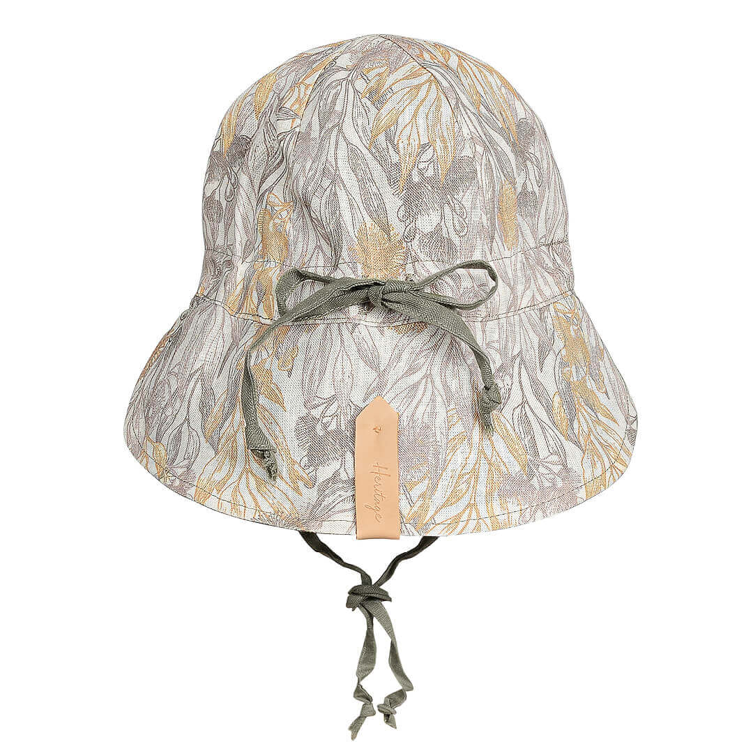 Bedhead Hats Lounger Baby Reversible Flap Sun Hat - Mallee/Moss