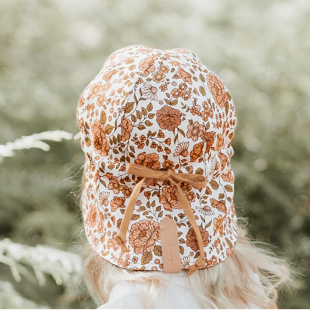 Bedhead Hats Lounger Baby Reversible Flap Sun Hat - Marie / Maize