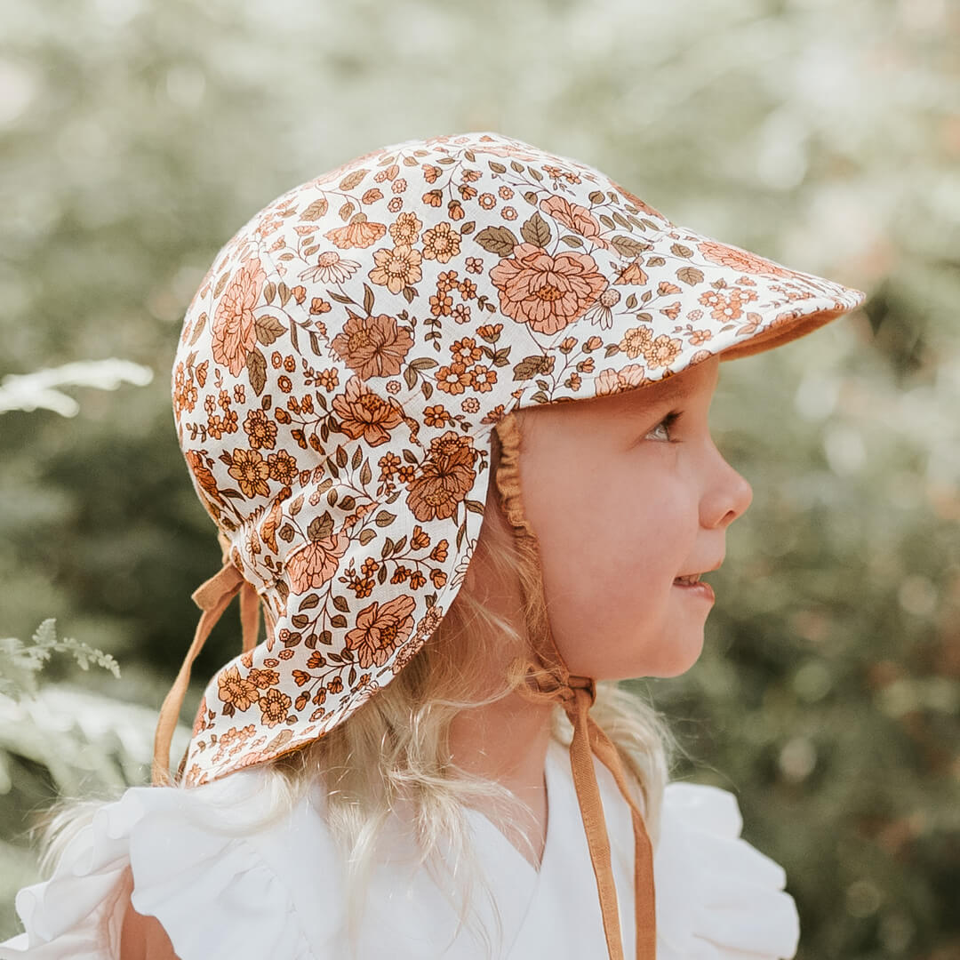 Bedhead Hats Lounger Baby Reversible Flap Sun Hat - Marie / Maize