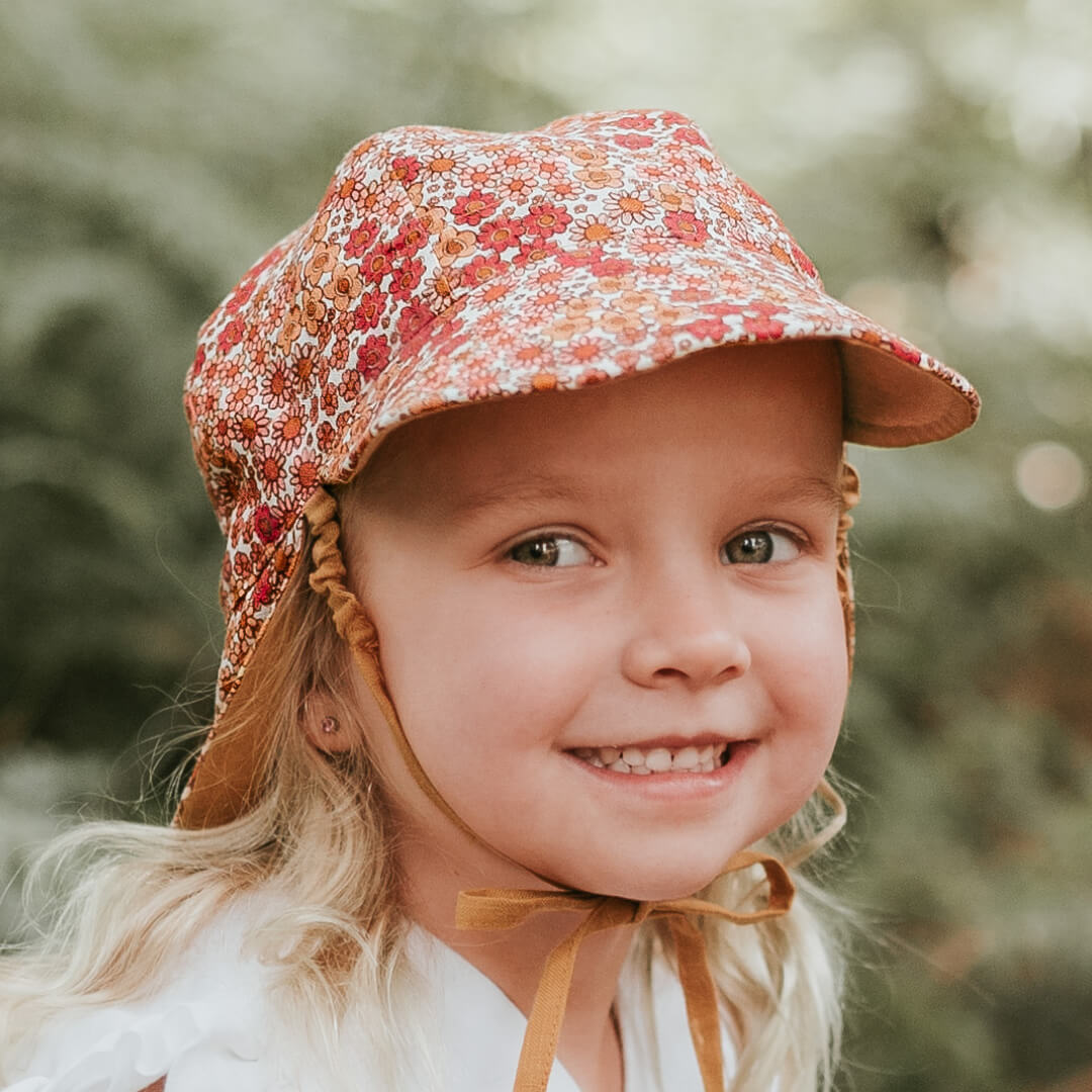 Bedhead Hats Lounger Baby Reversible Flap Sun Hat - Melody/Maize