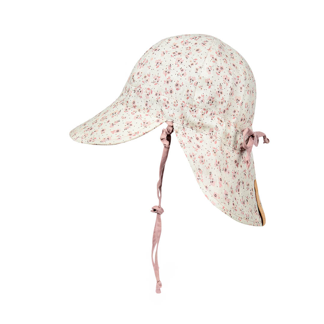 Bedhead Hats Lounger Baby Reversible Flap Sun Hat - Ruby/Rosa