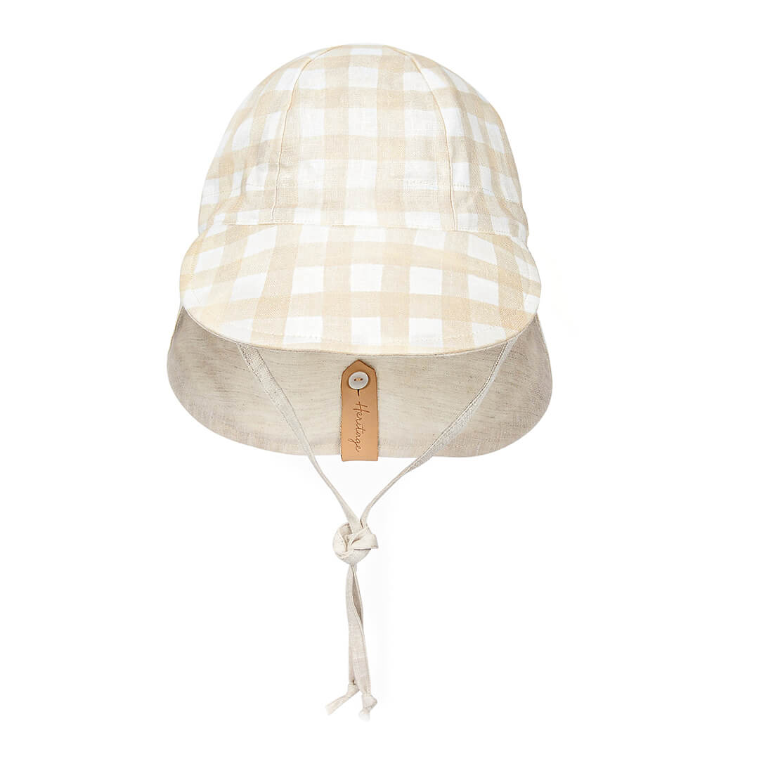 Bedhead Hats Lounger Baby Reversible Flap Sun Hat - Flynn/Flax