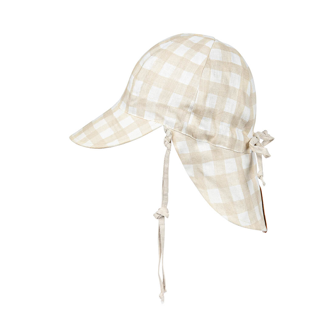 Bedhead Hats Lounger Baby Reversible Flap Sun Hat - Flynn/Flax