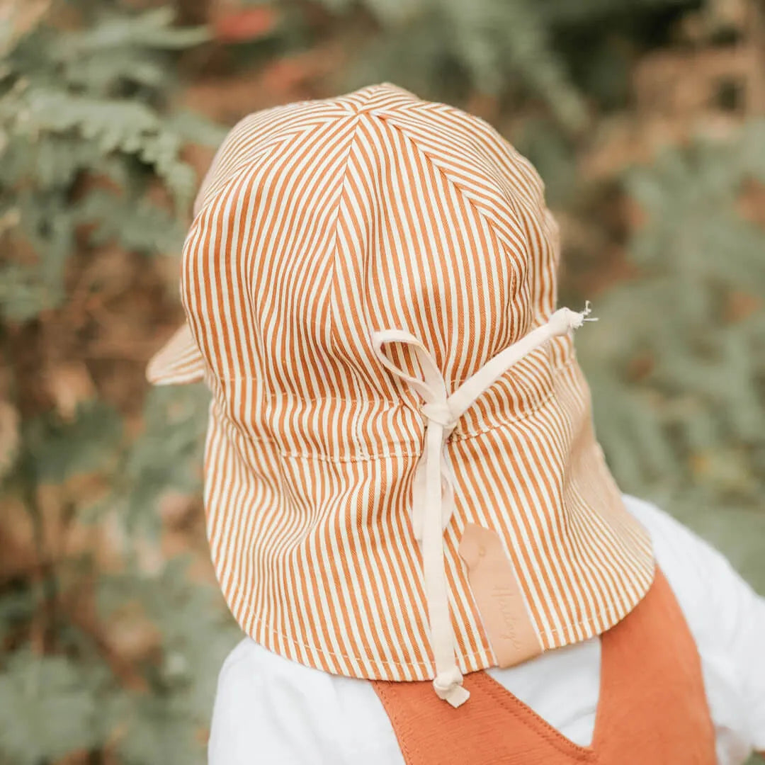 Bedhead  &#39;Lounger&#39; Baby Reversible Flap Sun Hat - Frankie / Flax