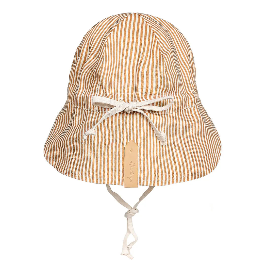 Bedhead  &#39;Lounger&#39; Baby Reversible Flap Sun Hat - Frankie / Flax