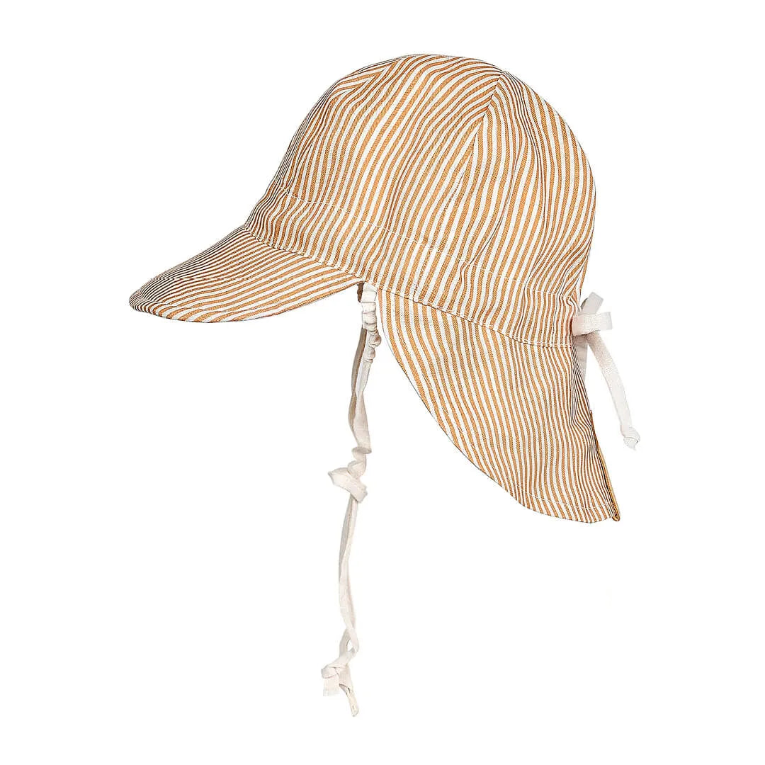 Bedhead  &#39;Lounger&#39; Baby Reversible Flap Sun Hat - Frankie / Flax