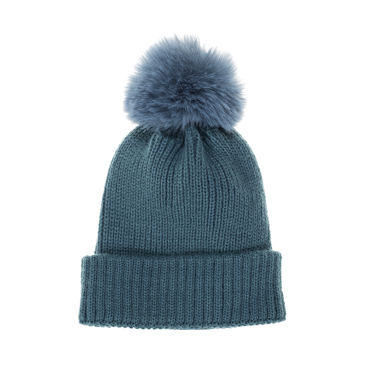 Beanie with Pom Pom - Green