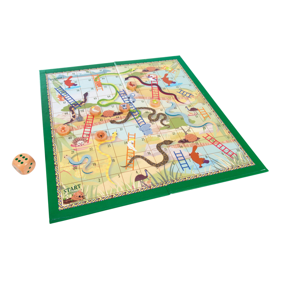 Aussie Animals Snakes and Ladders Game