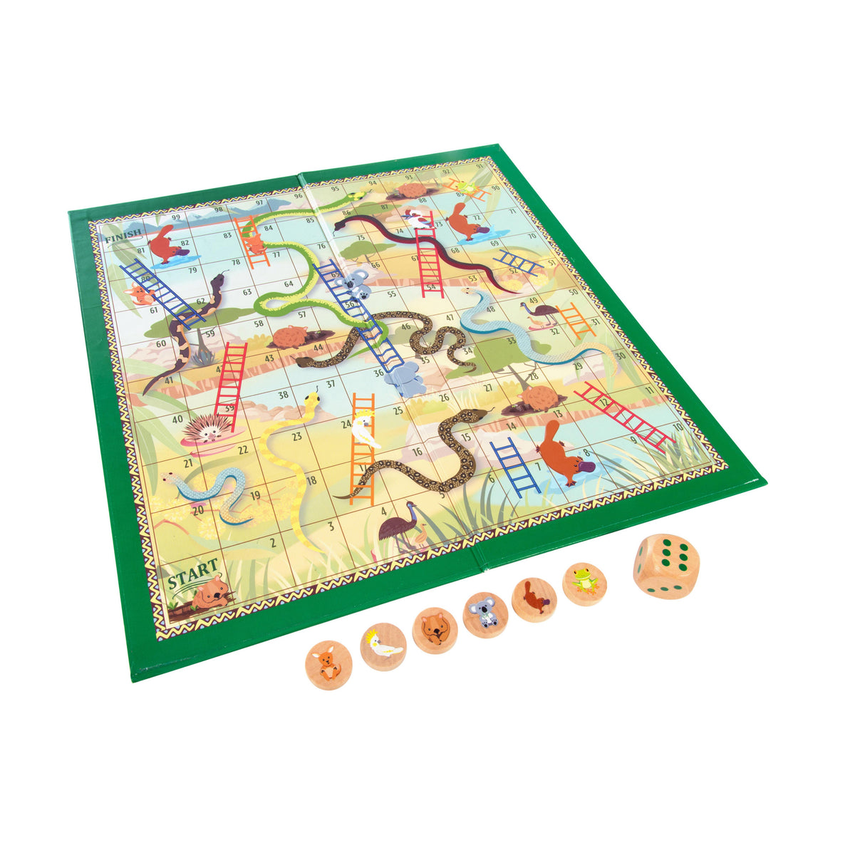 Aussie Animals Snakes and Ladders Game