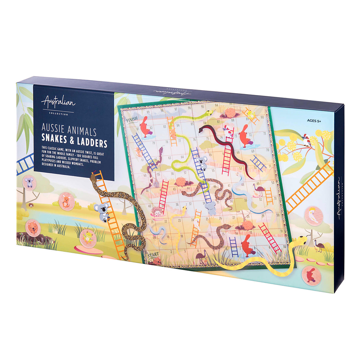 Aussie Animals Snakes and Ladders Game