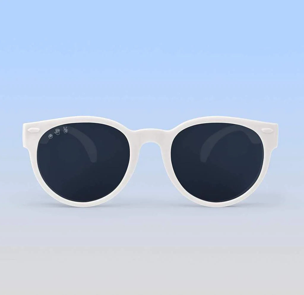 Roshambo Baby Round Sunglasses - Ice Ice White