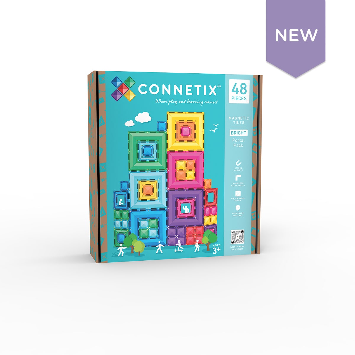 Connetix Bright Portal Pack 48 pc