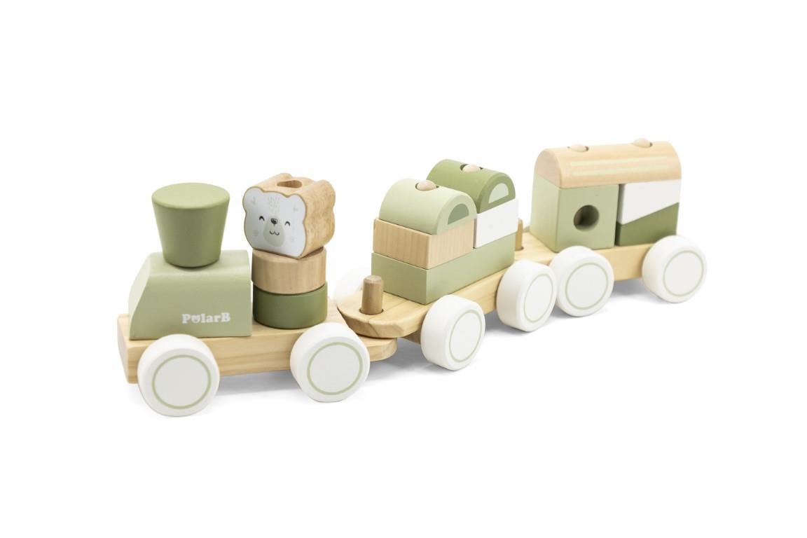 Polar B Green Stacking Train
