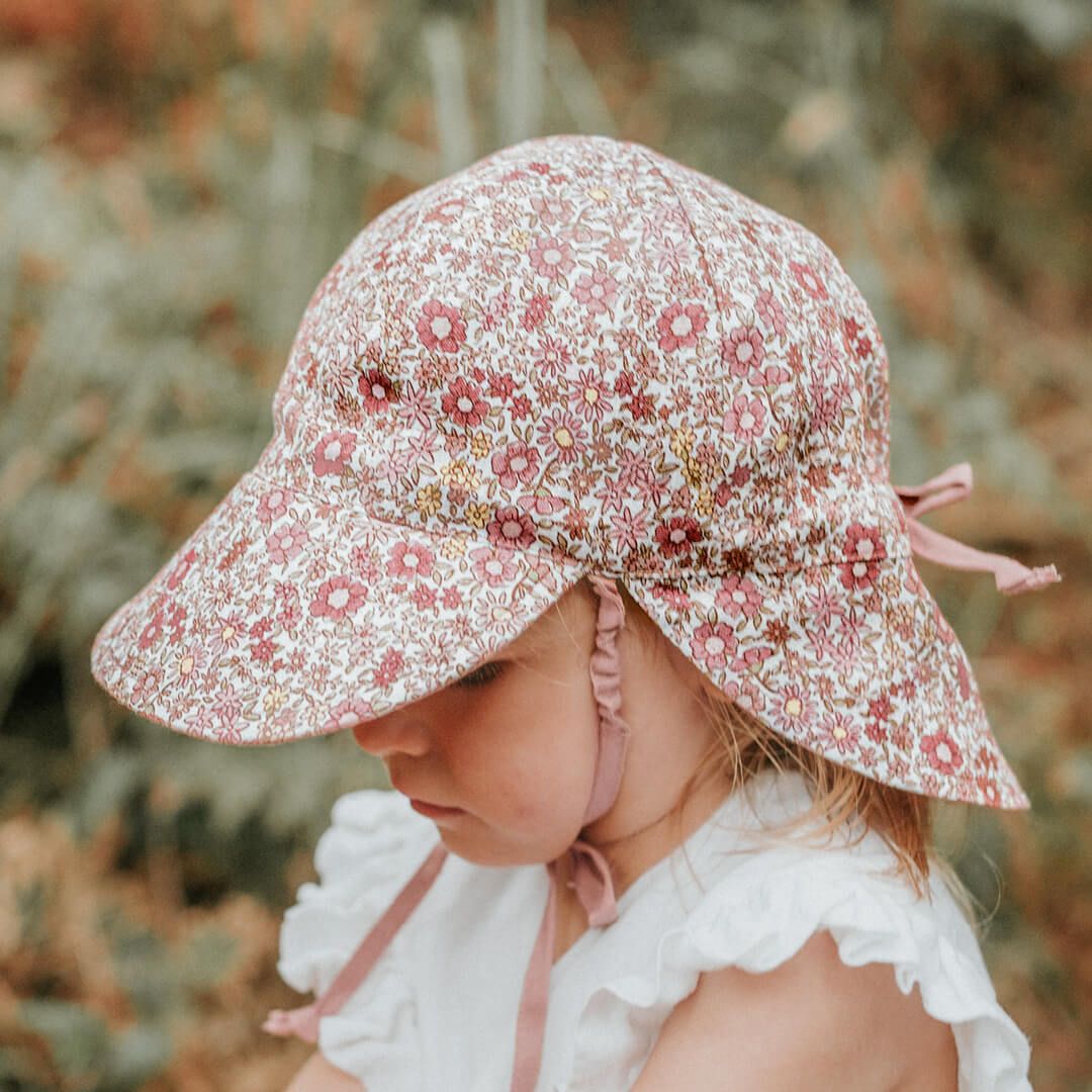 Bedhead Hats Lounger Baby Reversible Flap Sun Hat - Ramble/Rosa