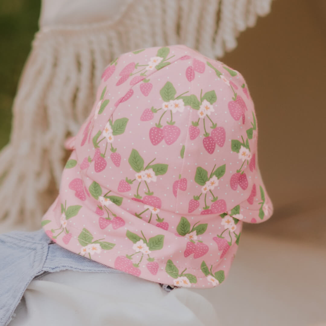 Bedhead Hats Legionnaire Flap Sun Hat - Strawberry