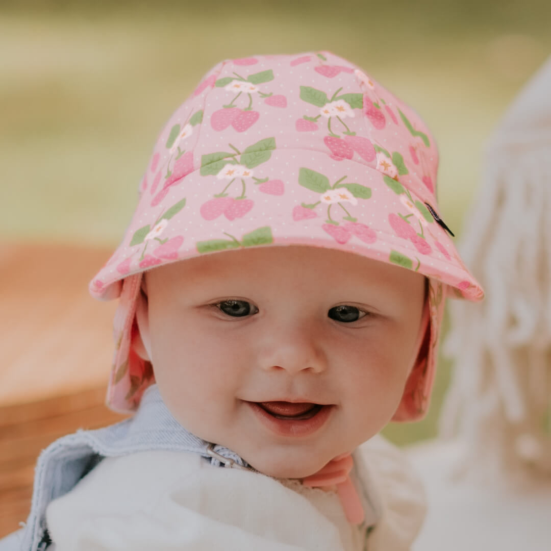 Bedhead Hats Legionnaire Flap Sun Hat - Strawberry