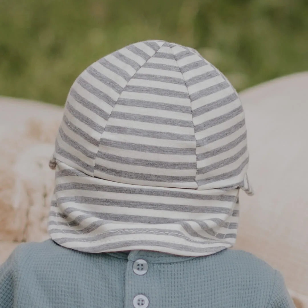 Bedhead Legionnaire Flap Sun Hat - Grey Stripe