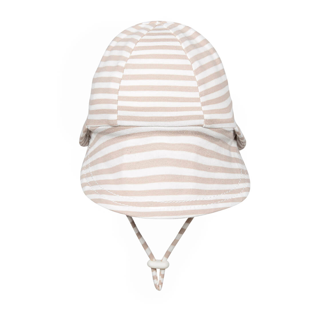 Bedhead Hats Legionnaire Flap Sun Hat - Natural Stripe