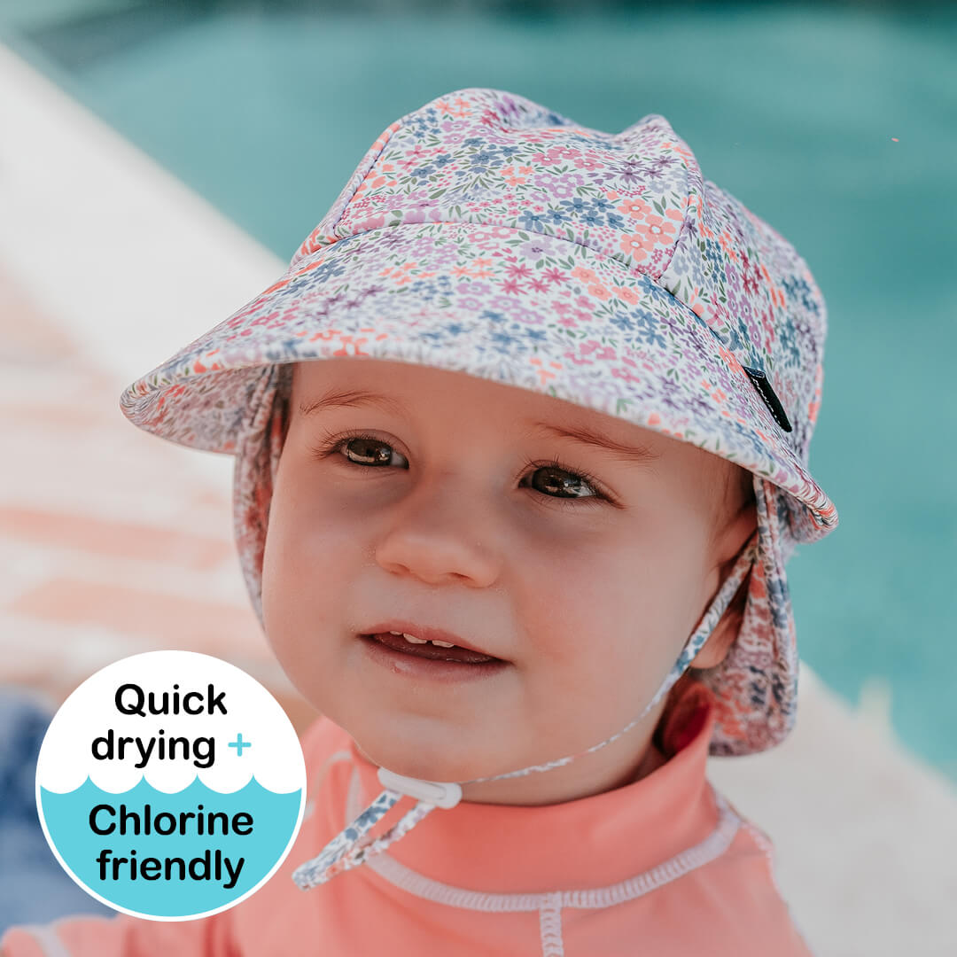 Bedhead Hats Kids Swim Legionnaire Hat - Blossom