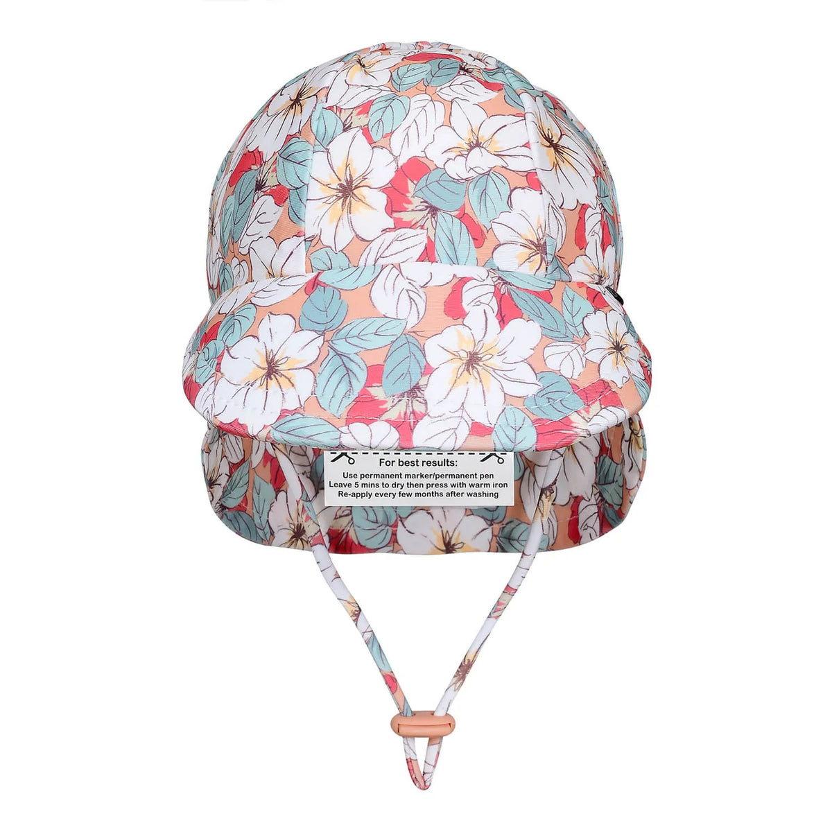 Bedhead Hats Swim Legionnaire Flap Beach Hat - Hibiscus