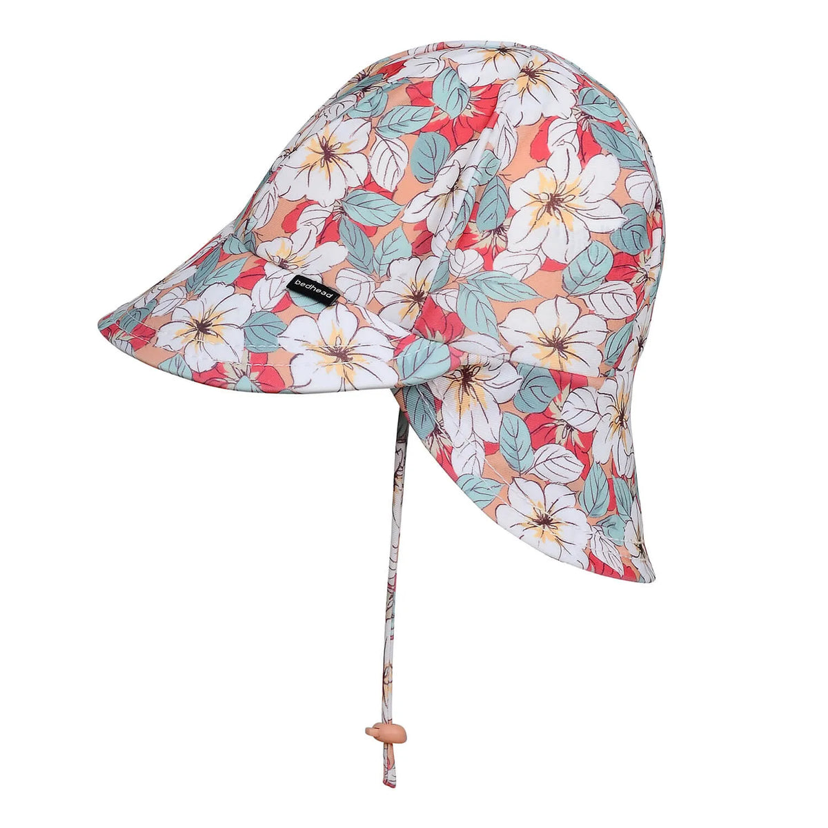Bedhead Hats Swim Legionnaire Flap Beach Hat - Hibiscus