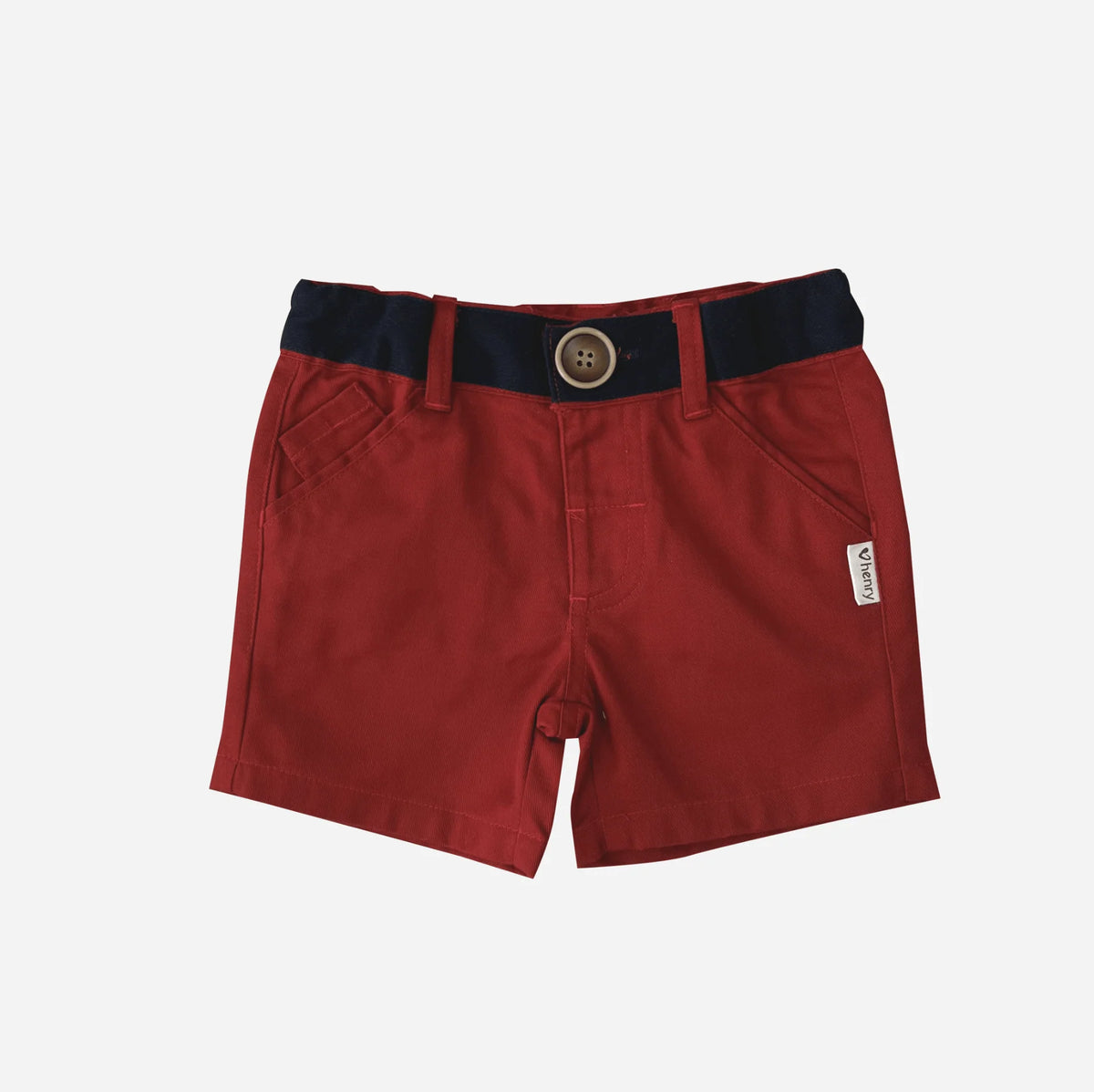 Love Henry Baby Boys Oscar Shorts - Red