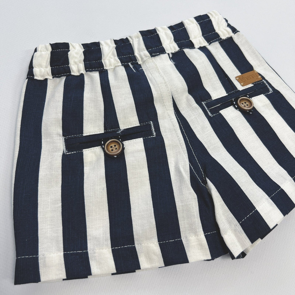 Love Henry Baby Boys Sonny Short - Navy Stripe