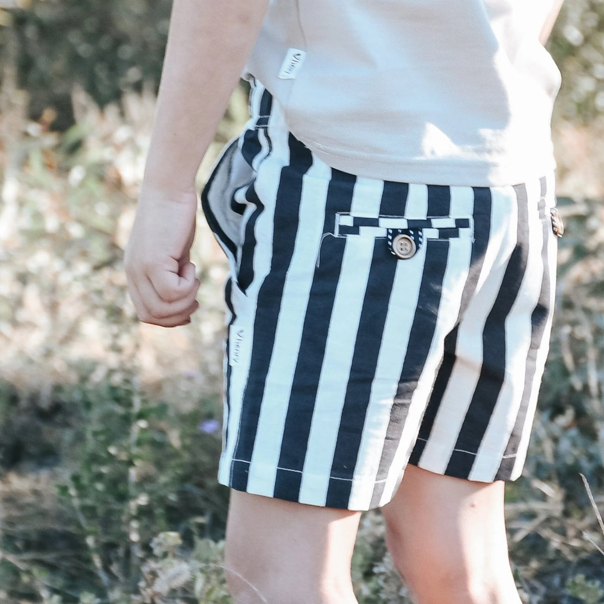 Love Henry Boys Sonny Shorts - Navy Stripe