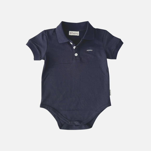 Baby top polo romper