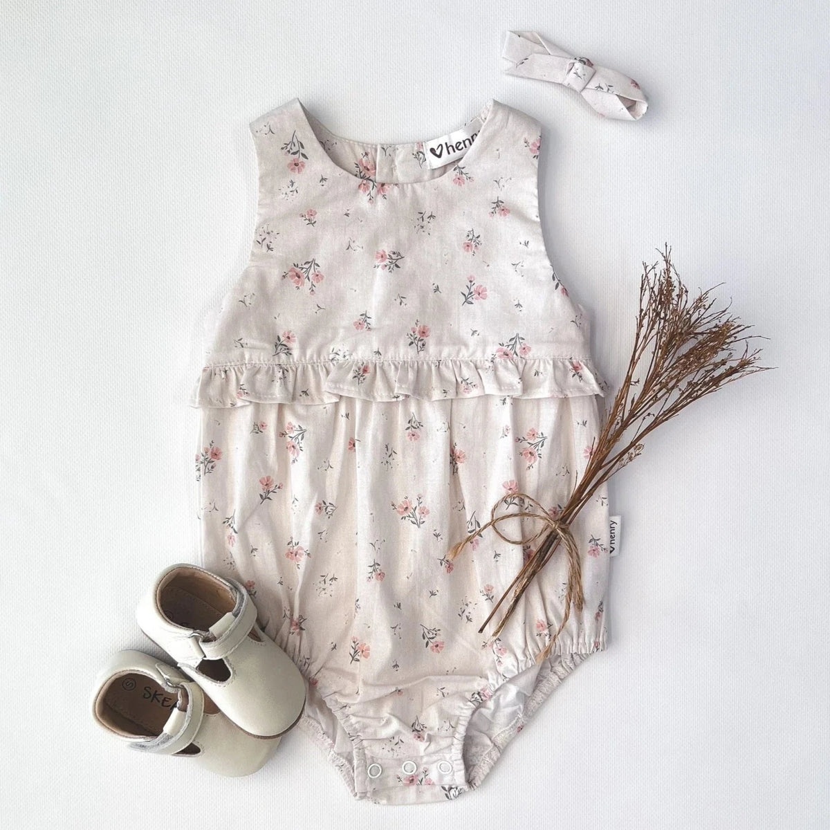 Love Henry Baby Girls Nora Playsuit - Vintage Daisies