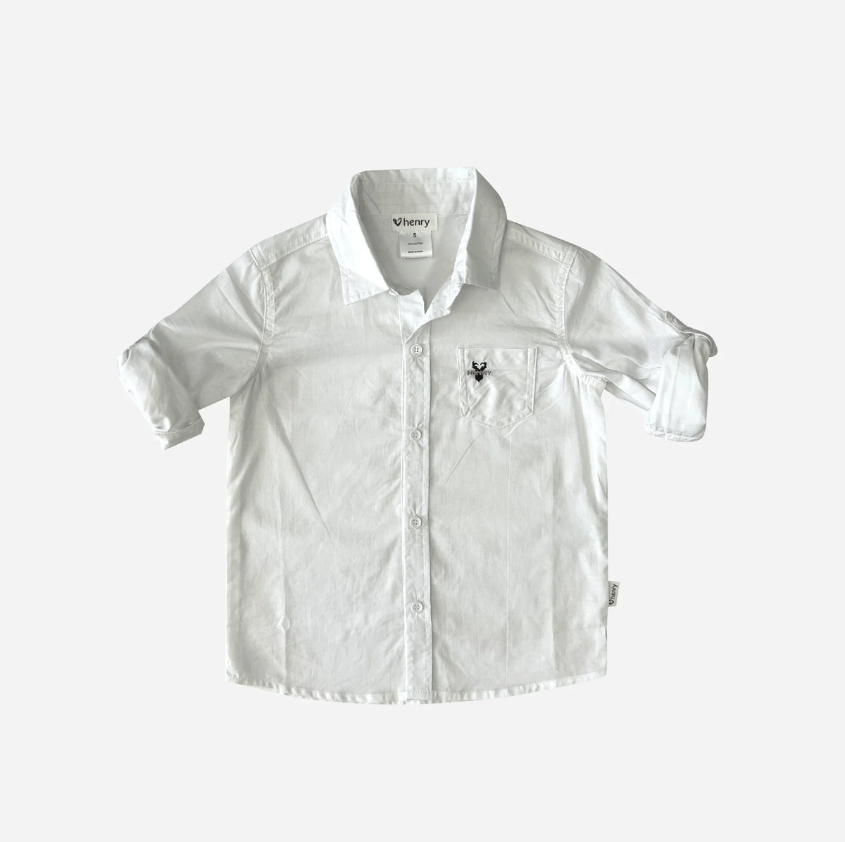 Love Henry Boys Dress Shirt- White